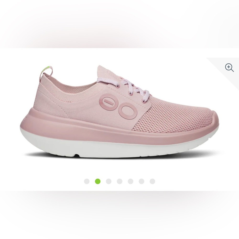 OOFOS Women’s Low-Top Athletic Sneakers in Light Pink